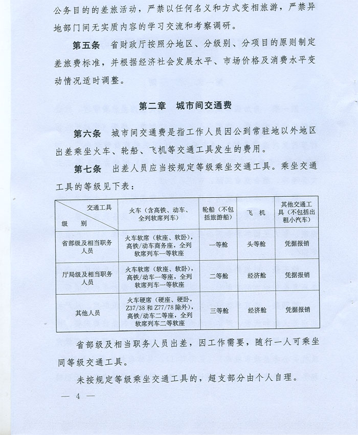 湖北省省級黨政機(jī)關(guān)差旅費管理辦法